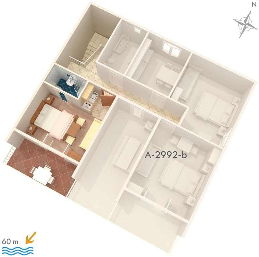 Apartments By The Sea Duce, Omis - 2992 Dugi Rat Exterior foto